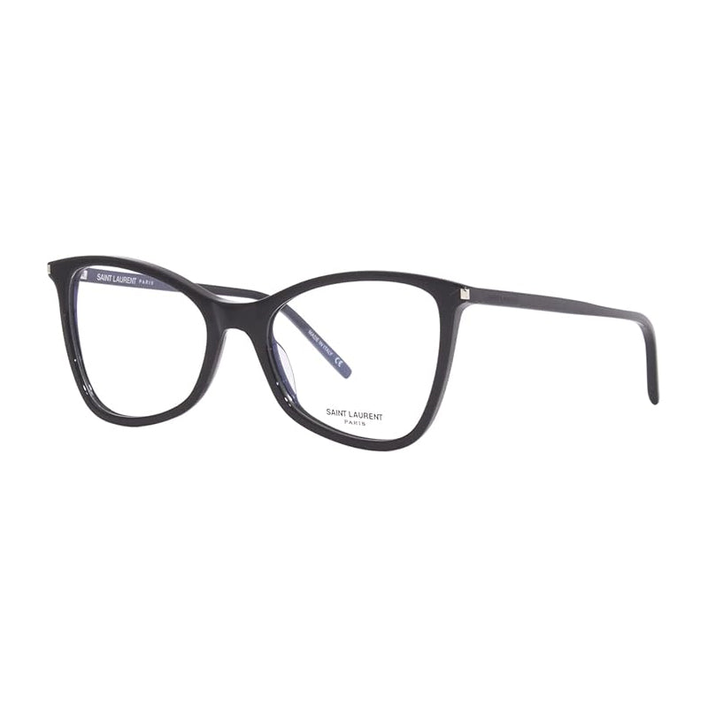 Saint Laurent Eyeglasses Cat Eye Full Rim, Black Frame and Clear Demo Lenses Lens SL478JERRY001