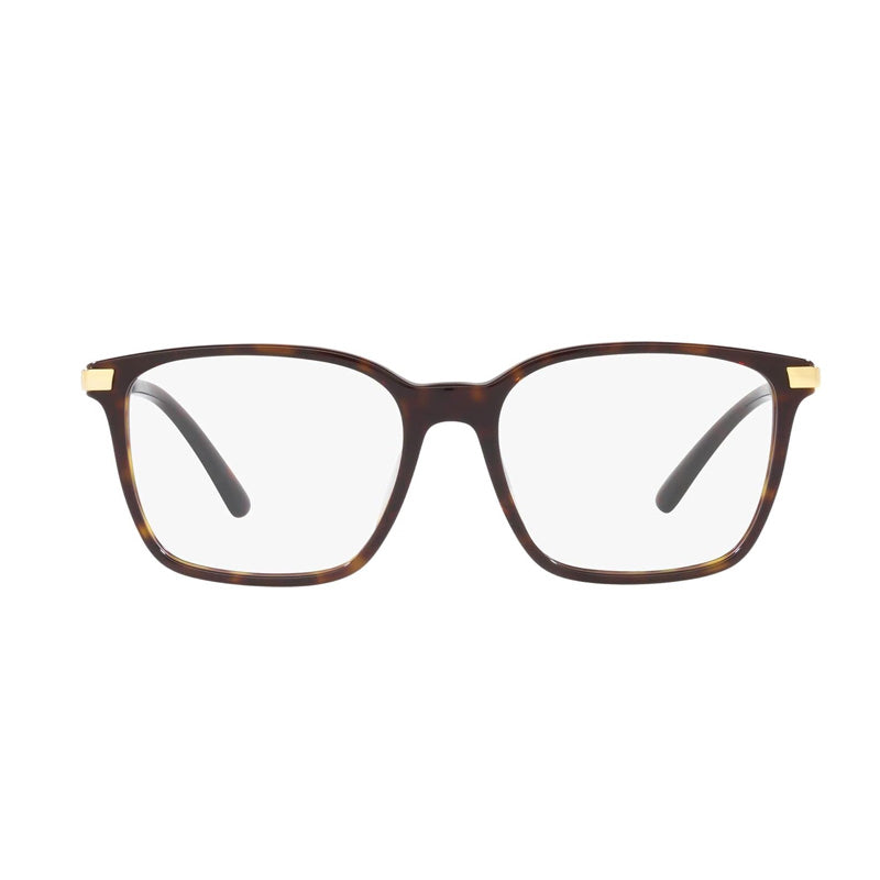 Polo Ralph Lauren Eyeglasses Rectangle Full Rim, Shiny Dark Havana Frame and Clear Demo Lenses Lens PH2255U5003