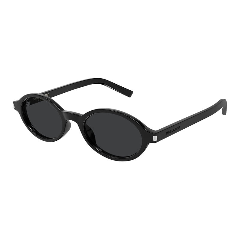 Saint Laurent Sunglasses Oval Full Rim, Black Frame and Black Lens SL751JEANNE001