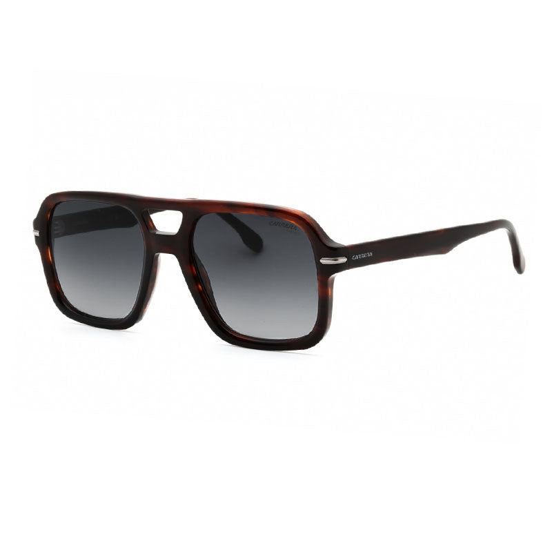 Carrera Sunglasses Aviator Full Rim, Brown Horn Frame and Dark Grey Gradient Lens CARRERA317/S0EX49O