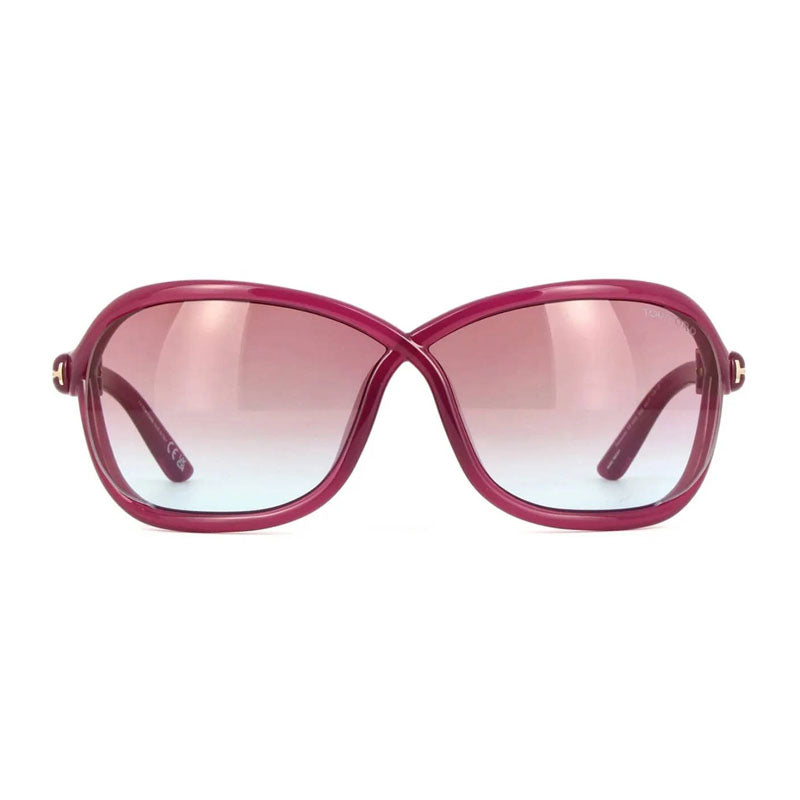 Tom Ford Sunglasses Geometric Full Rim, Violet Frame and Violet Gradient Lens FT106983Z