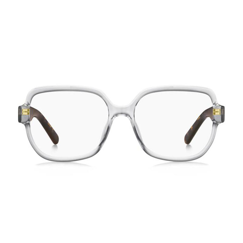 Marc Jacobs Eyeglasses Square Full Rim, Transparent/Havana Frame and Clear Demo Lenses Lens MARC7250AIO00