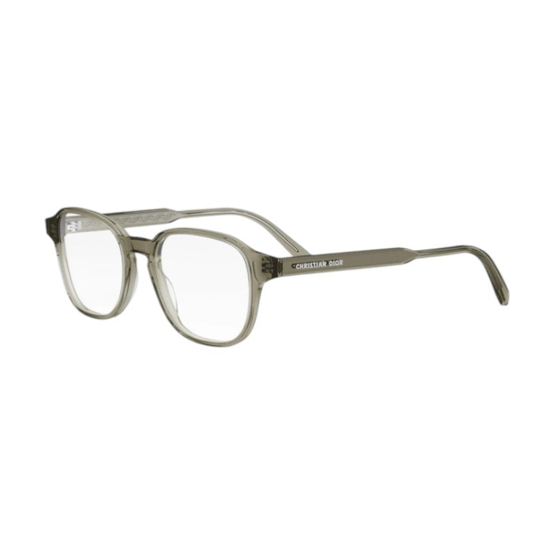 Dior Eyeglasses Square Full Rim, Transparent Green Frame and Clear Demo Lens Lens DIORBOTANICAOS2I7800