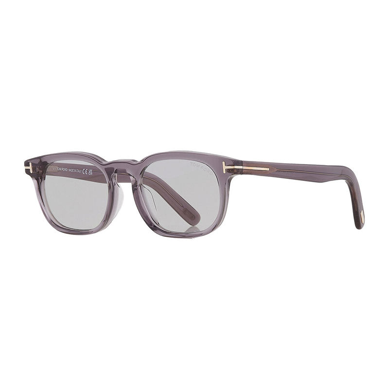 Tom Ford Sunglasses Square Full Rim, Shiny Grey Frame and Smoke Lens FT1122-D20A