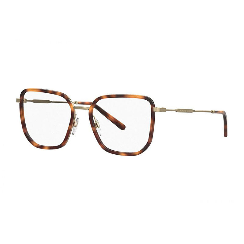 Marc Jacobs Eyeglasses Square Full Rim, Havana Frame and Clear Demo Lenses Lens MARC537008600