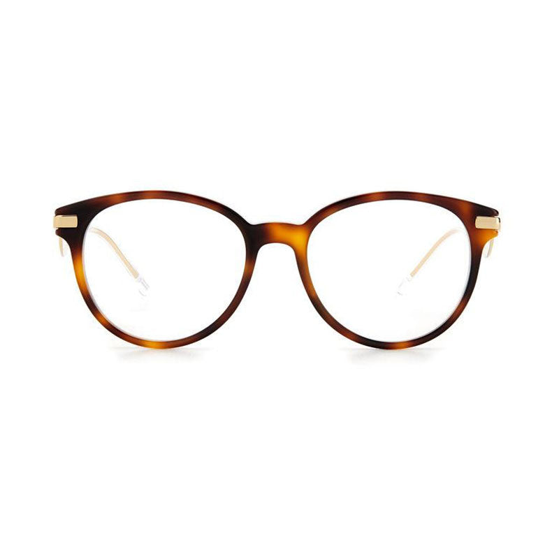 Jimmy Choo Eyeglasses Cat Eye Full Rim, Havana/Gold Frame and Clear Demo Lens Lens JC280008600