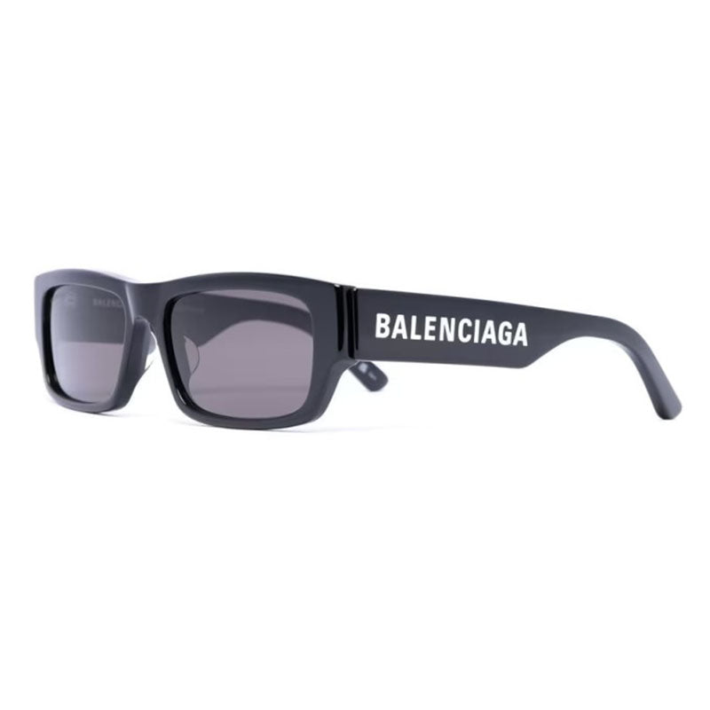 Balenciaga Sunglasses Rectangle Full Rim, Black Frame and Grey Lens BB0261SA001