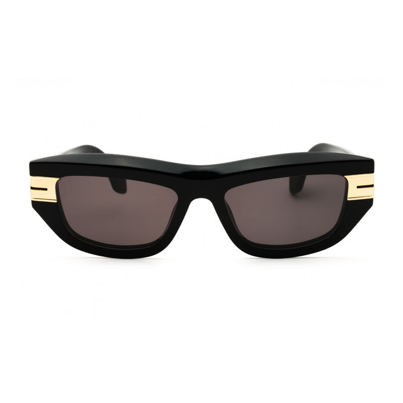 Palm Angels Sunglasses Cat Eye Full Rim, Black Frame and Dark Grey Lens PERI10ECLAIRE1007