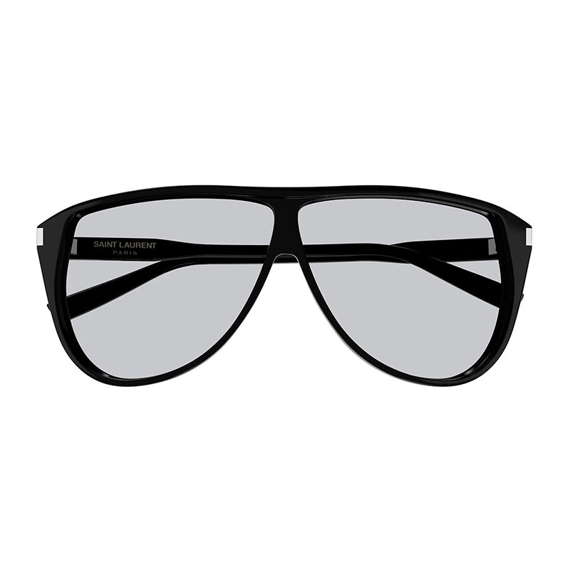 Saint Laurent Sunglasses Aviator Full Rim, Black Frame and Light Blue Lens SL731GASPAR001