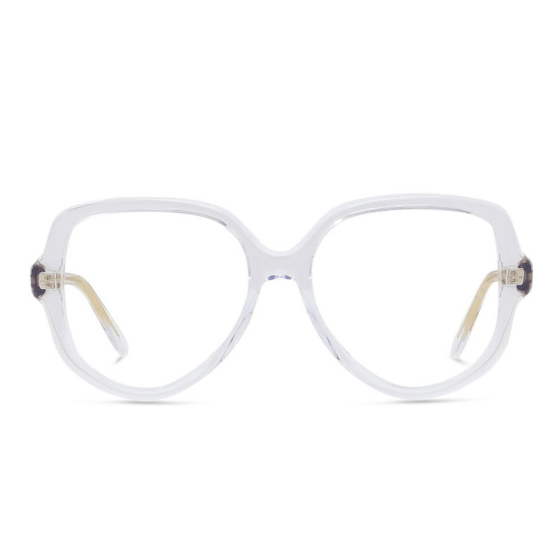 Loewe Eyeglasses Geometric Full Rim, Transparent Frame and Clear Demo Lenses Lens LW50078I026