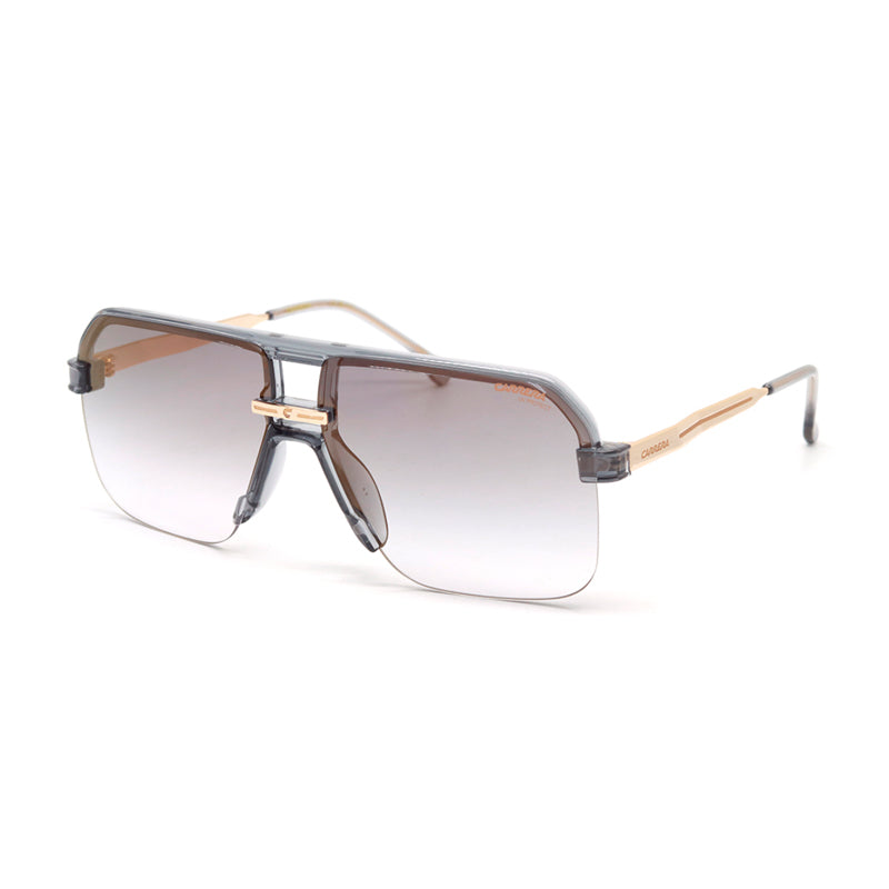 Carrera Sunglasses Square Semi Rim, Grey Frame and Grey Gradient Gold Mirror Lens CARRERA1066/S0KB7FQ