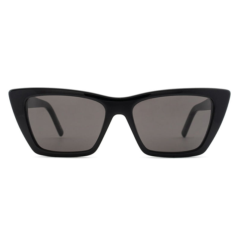Saint Laurent Sunglasses Cat Eye Full Rim, Black Frame and Grey Lens SL276MICA001