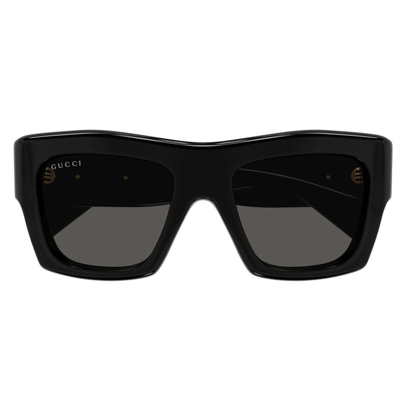 Gucci Sunglasses Square Full Rim, Black Frame and Grey Lens GG1772S001