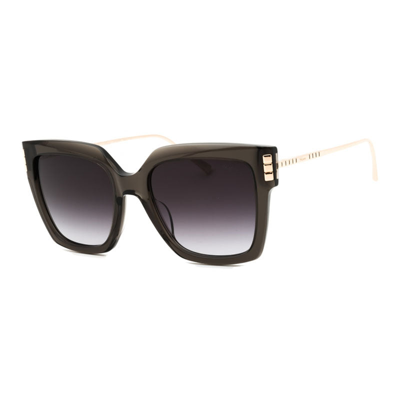 Chopard Sunglasses Square Full Rim, Shiny Transparent Grey Frame and Grey Gradient Lens SCH353M0840