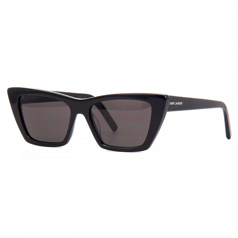 Saint Laurent Sunglasses Cat Eye Full Rim, Black Frame and Grey Lens SL276MICA001