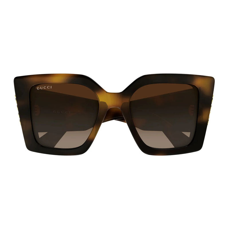 Gucci Sunglasses Butterfly Full Rim, Havana Frame and Brown Gradient Lens GG2039S002