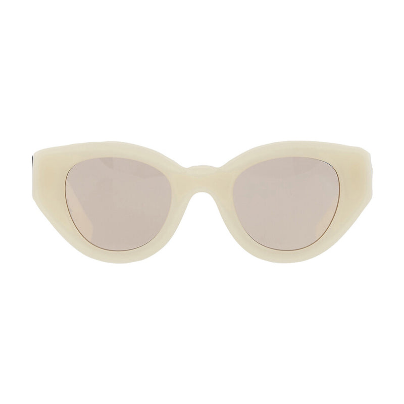 Burberry Sunglasses Cat Eye Full Rim, Ivory Frame and Light Brown Lens BE4390406793