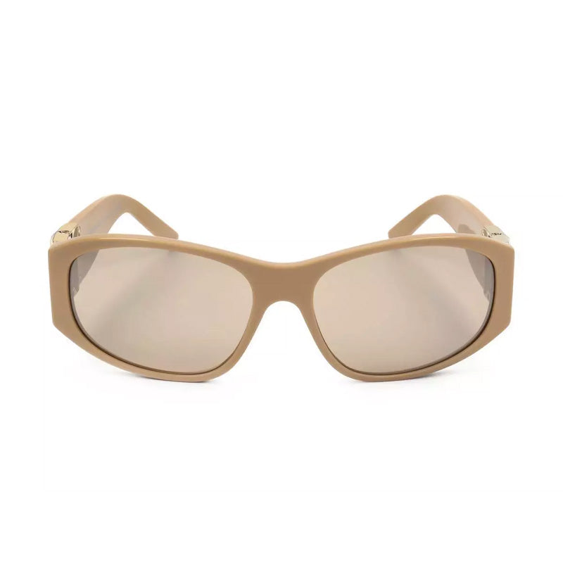 Givenchy Sunglasses Square Full Rim, Shiny Beige Frame and Brown Lens GV40054I57G