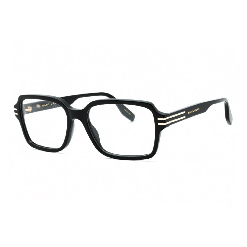 Marc Jacobs Eyeglasses Square Full Rim, Black Frame and Clear Demo Lenses Lens MARC607080700