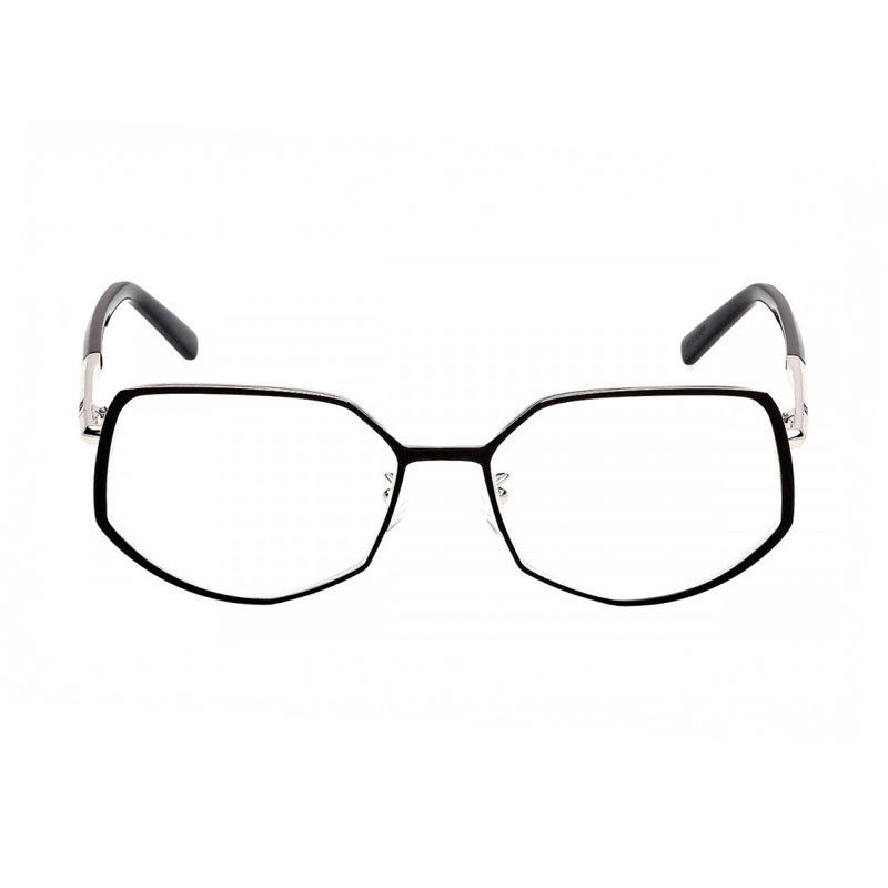Mcm Eyeglasses Geometric Full Rim, Matte Black Frame and Clear Demo Lenses Lens MW5015-H002