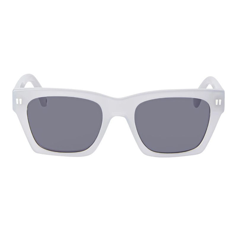 Off-White Sunglasses Square Full Rim, Shiny Grey Frame and Dark Grey Lens OERI13XVALDEZ0907
