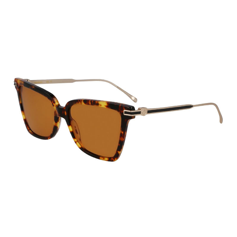 Ferragamo Salvatore Ferragamo Sunglasses Cat Eye Full Rim, Dark Havana Frame and Brown Lens SF2036S242