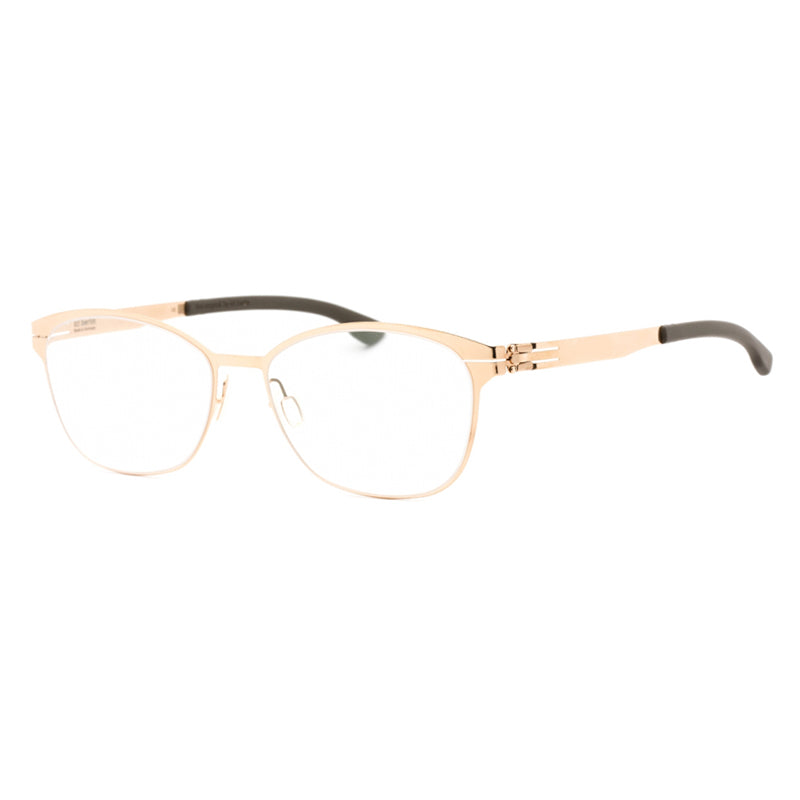 Ic! Berlin Eyeglasses Oval Full Rim, Rose Gold Warm Grey Frame and Clear Demo Lenses Lens SUERM1467032