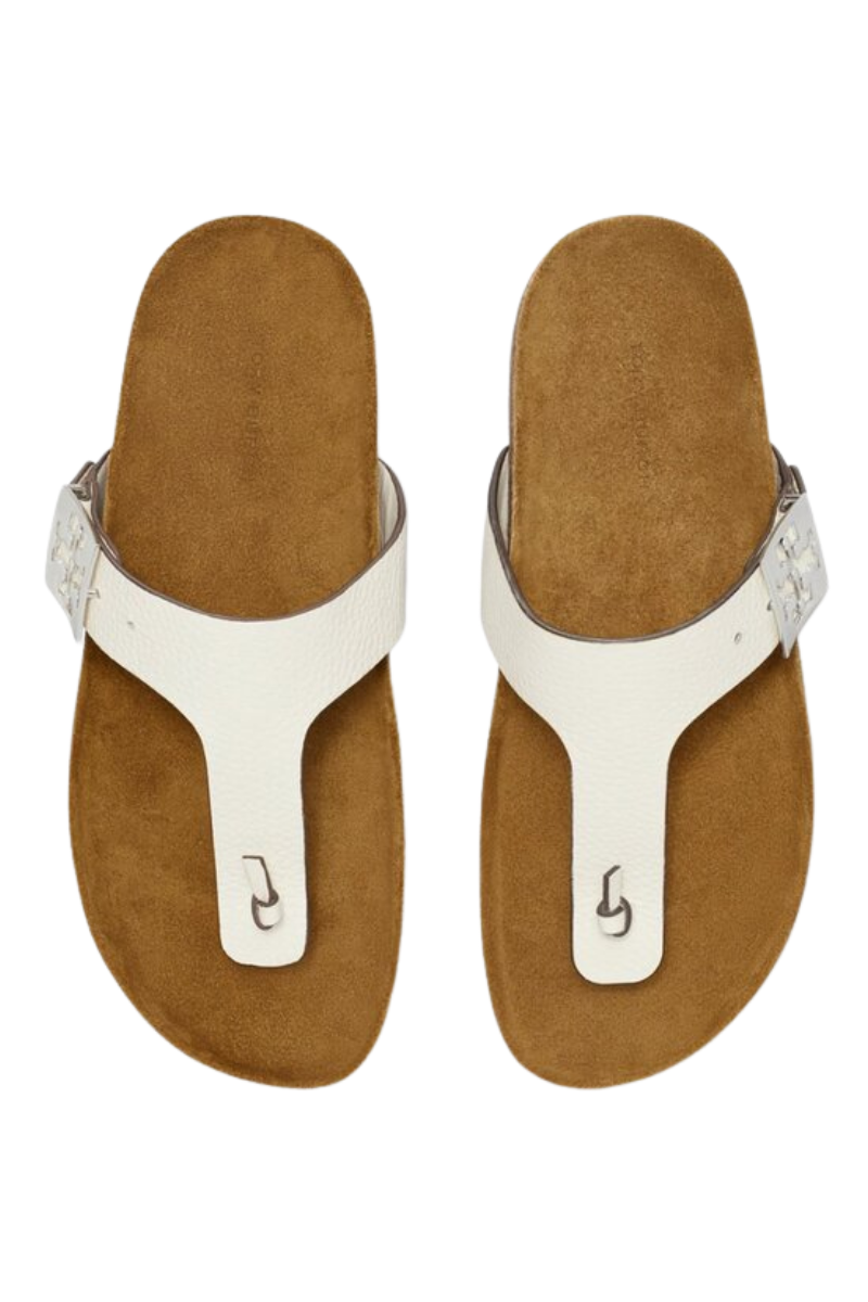Tory Burch Mellow Thong Sandal Blanc/light Oak 155186100