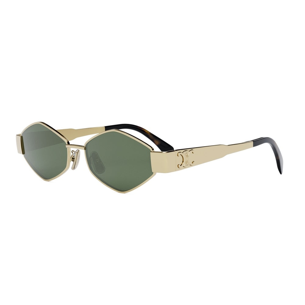 Celine Geometric Sunglasses, Gold