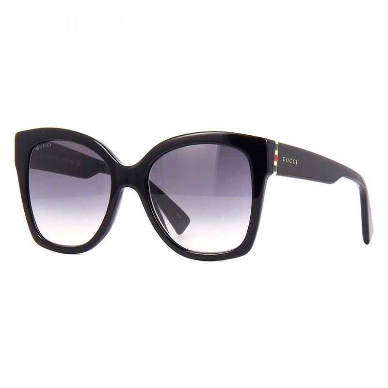 Gucci Sunglasses Cat Eye Full Rim, Black Frame and Grey Lens GG0459S001