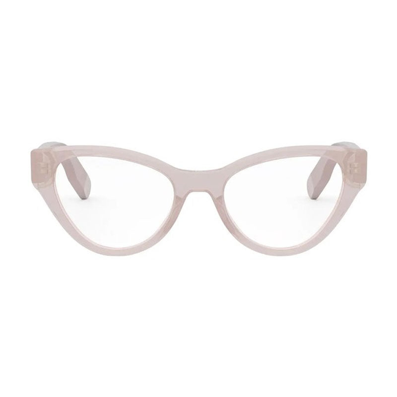 Dior Eyeglasses Cat Eye Full Rim, Shiny Pink Frame and Clear Demo Lens Lens LADY95.22OB1I4000
