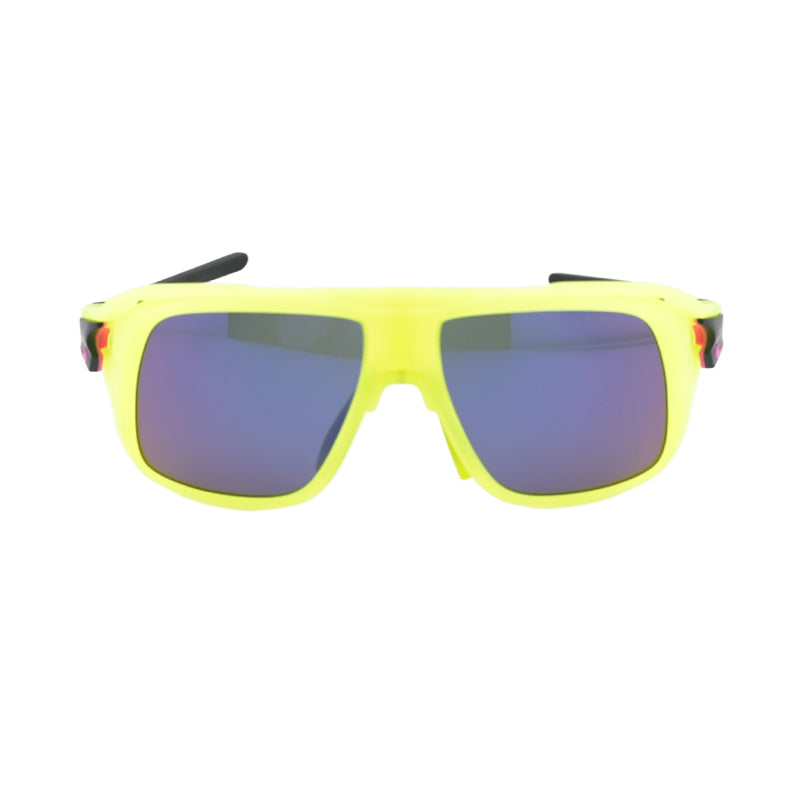 Nike Sunglasses Square Full Rim, Matte Volt Frame and Infrared Mirror/Clear Clip-On Lens FLYFREESOAREV24001702
