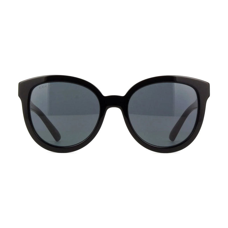 Gucci Sunglasses Cat Eye Full Rim, Black Frame and Grey Lens GG1315S001