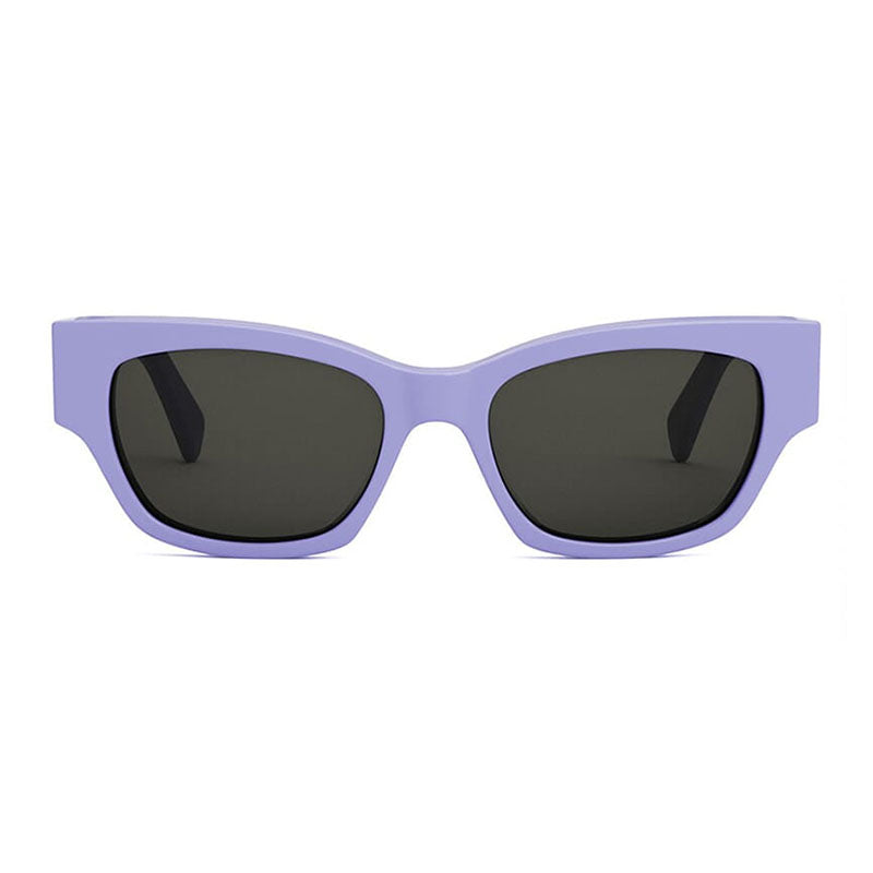 Celine Sunglasses Square Full Rim, Shiny Lilac Frame and Smoke Lens CL40197U78A