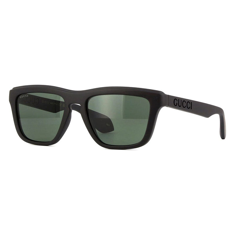 Gucci Sunglasses Square Full Rim, Matte Black Frame and Grey Lens GG1571S001