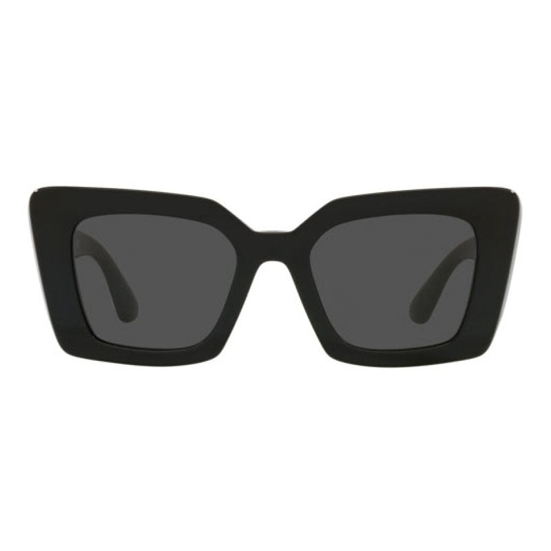 Burberry Sunglasses Square Full Rim, Black Frame and Dark Grey Lens BE4344300187