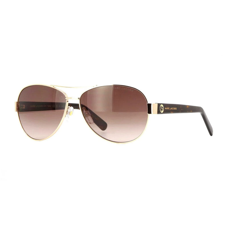 Marc Jacobs Sunglasses Aviator Full Rim, Gold/Havana Frame and Brown Gradient Lens MARC699/S006JHA
