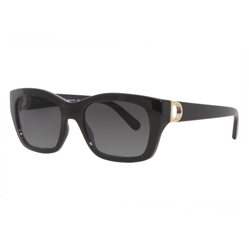 Ferragamo Salvatore Ferragamo Sunglasses Rectangle Full Rim, Black Frame and Grey Gradient Lens SF1012S001