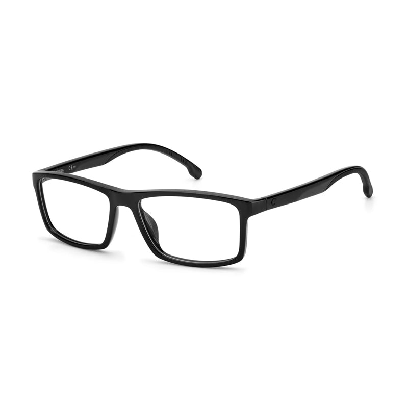 Carrera Eyeglasses Rectangle Full Rim, Black Frame and Clear Demo Lenses Lens CARRERA8872080700
