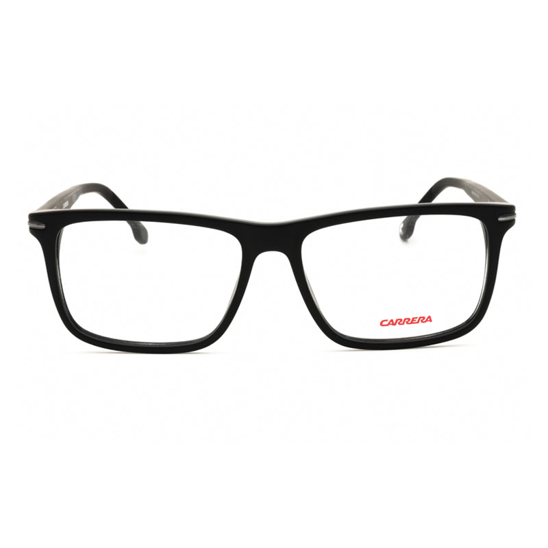 Carrera Eyeglasses Rectangle Full Rim, Matte Black Frame and Clear Demo Lenses Lens CARRERA286000300
