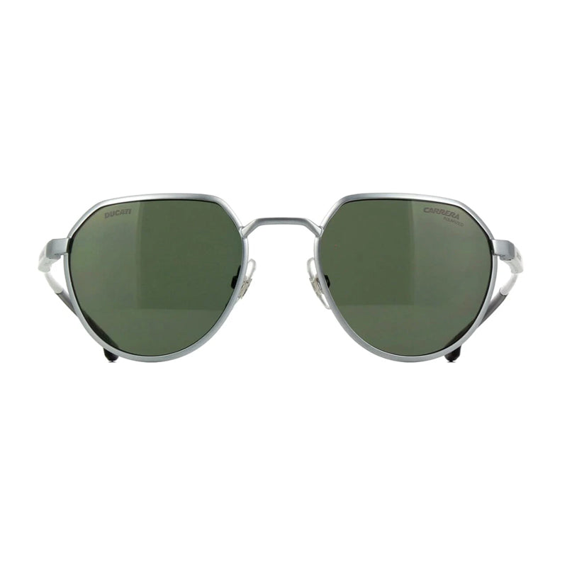 Carrera Sunglasses Geometric Full Rim, Matte Palladium Frame and Grey Polarized Lens CARDUC036/S0CTLUC