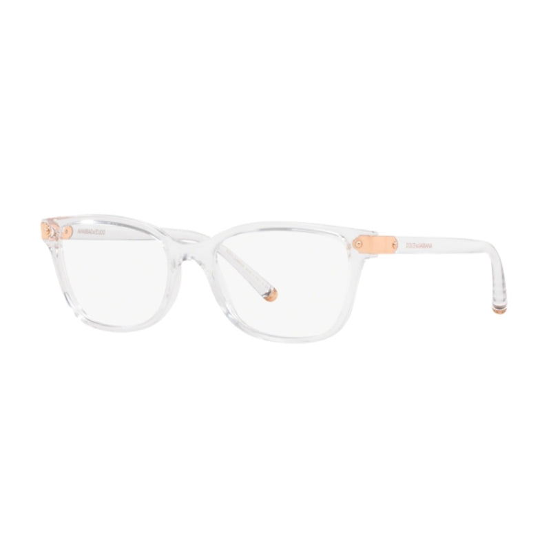 Dolce & Gabbana Eyeglasses Square Full Rim, Crystal Frame and Clear Demo Lens Lens DG50363133