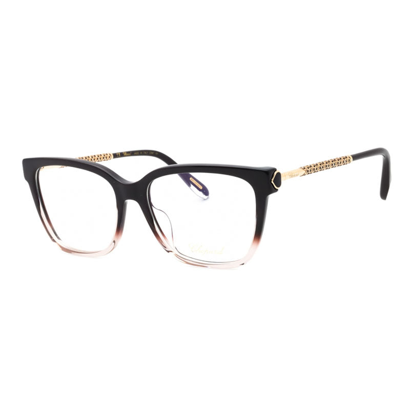 Chopard Eyeglasses Square Full Rim, Fading Purple Frame and Clear Demo Lenses Lens VCH333W0D78