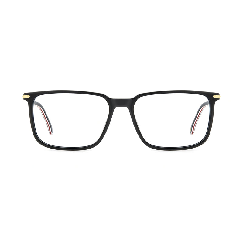 Carrera Eyeglasses Rectangle Full Rim, Black Frame and Clear Demo Lenses Lens CARRERA326080700