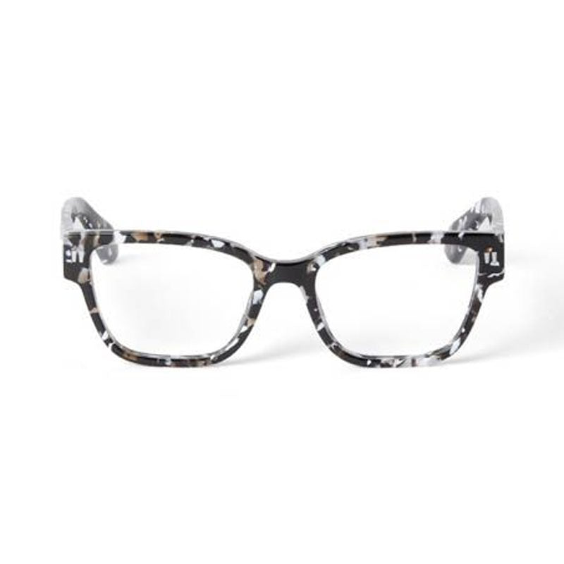 Off-White Eyeglasses Square Full Rim, Havana Black Frame and Clear Demo Lens Lens OERJ056STYLE561200