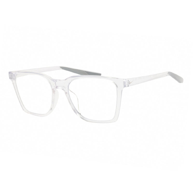 Nike Eyeglasses Square Full Rim, Clear Frame and Clear/Blue Light Block Lenses Lens NIKEBOUTBLHF0157902