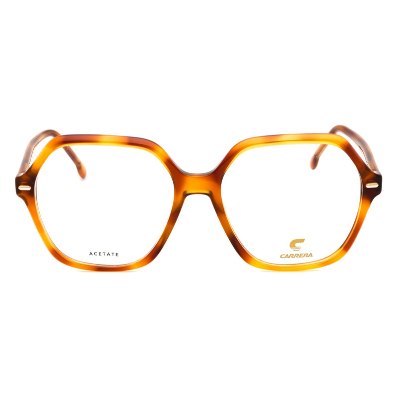 Carrera Eyeglasses Square Full Rim, Havana Frame and Clear Demo Lenses Lens CARRERA3032008600