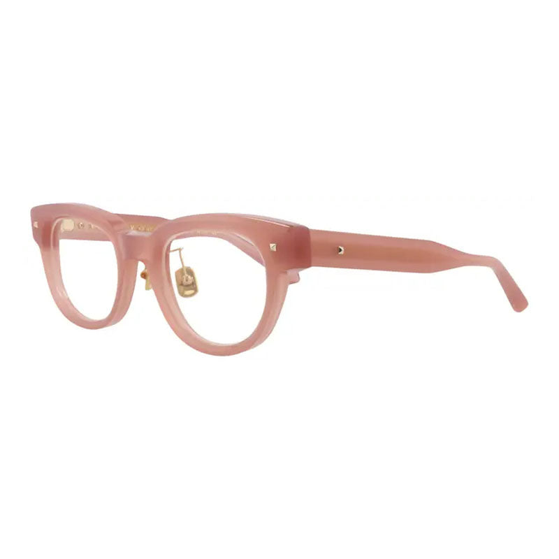 Valentino Eyeglasses Shield Full Rim, Pink Frame and Clear Demo Lens Lens VLX-163-AFC