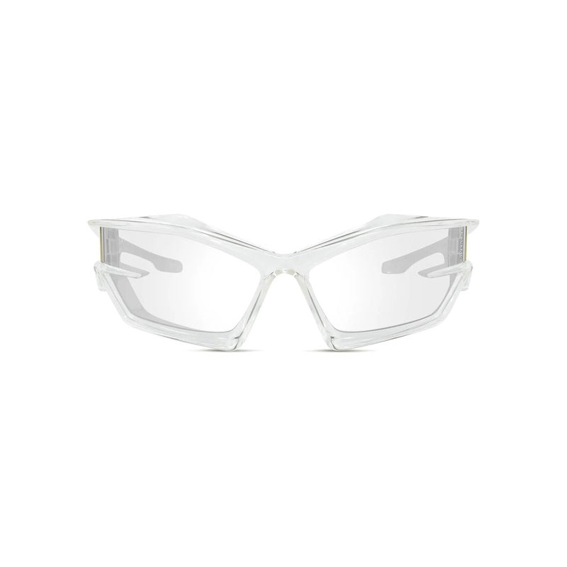 Givenchy Sunglasses Geometric Full Rim, Transparent Frame and Silver Mirrored Lens GV40049U26G