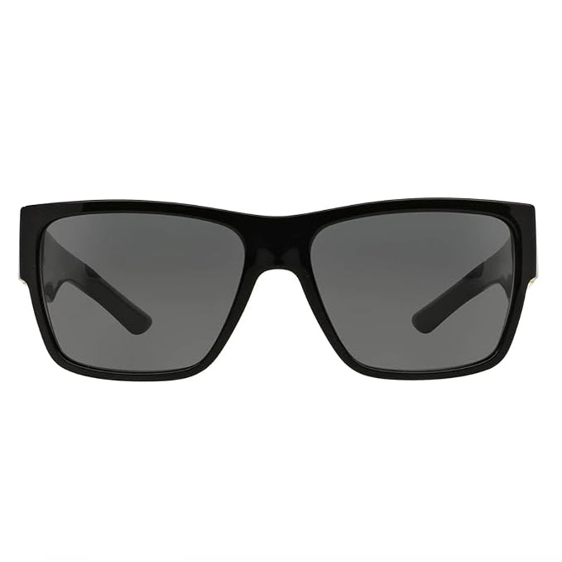 Versace Sunglasses Square Full Rim, Black Frame and Dark Grey Lens VE4296GB1/87